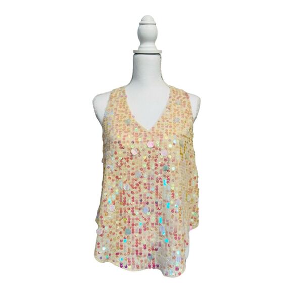Anthropolige sequince sleeveless top - Picture 3 of 5